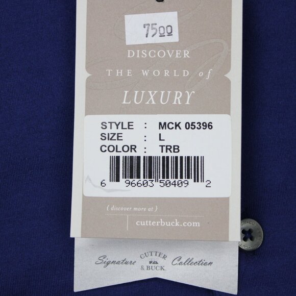 2009 Final Four Polo Shirt NWT Mens Large Blue Cutter & Buck Signature Deadstock - Picture 8 of 16